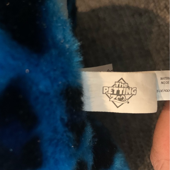 The Petting Zoo Black and Blue Leopard Plush - Picture 7 of 7